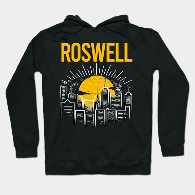 Yellow Moon Roswell Hoodie by flaskoverhand